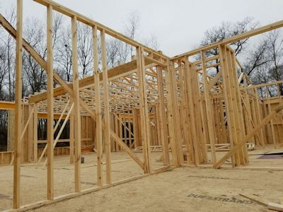 Framing for new home construction