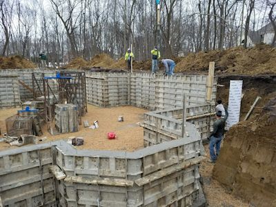 Start of construction on a new home