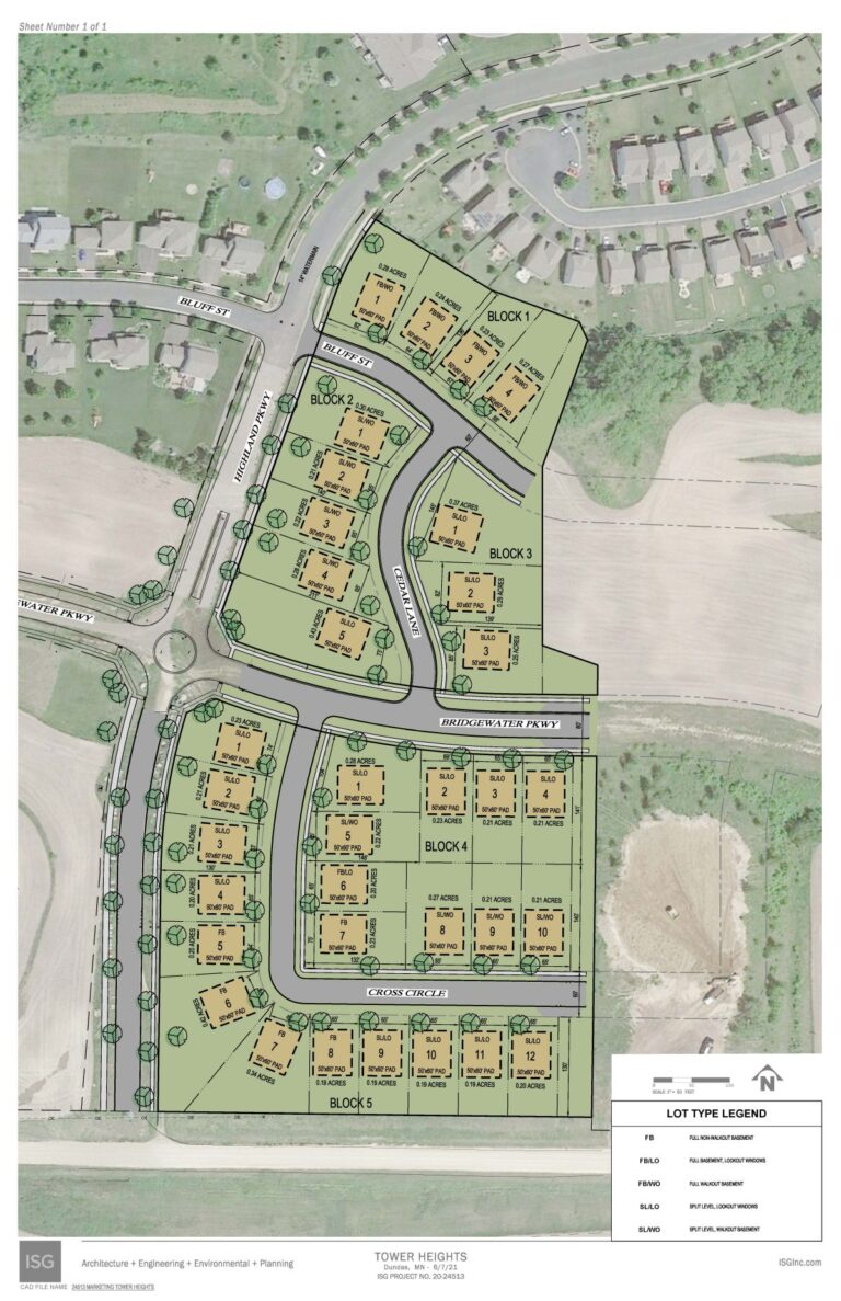 New Construction Homes in Dundas, MN Tower Heights Fieldstone