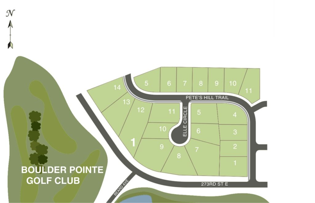 Plat Map for Pete's Hill